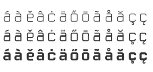 foreign diacritics